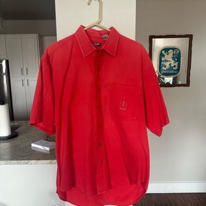 90s Bugle Boy Men’s Classic Vintage Crest Work Shirt
